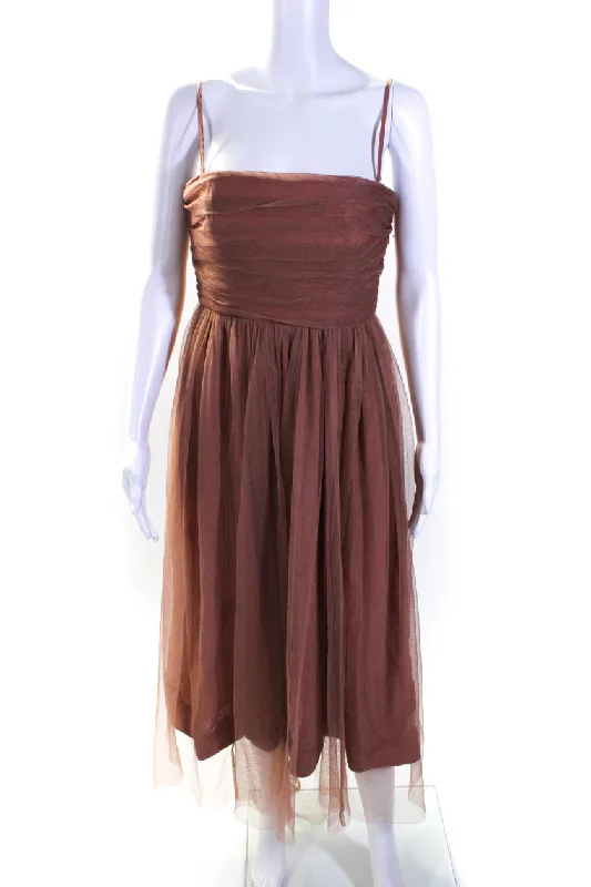 Don’t Wait – Shop Today!Zimmermann Womens Back Zip Strapless Mesh Overlay Midi Dress Brown Don’t Wait – Shop Today!Zimmermann Womens Back Zip Strapless Mesh Overlay Midi Dress Brown