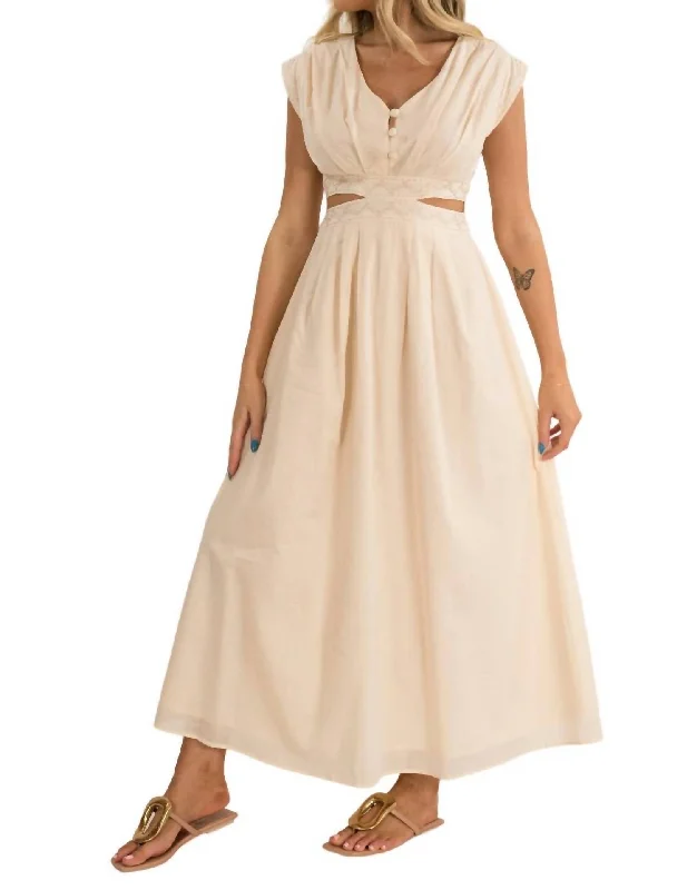 Limited-Time Price Drop!Adele Maxi Dress In Ivory