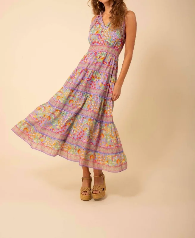 Bigger Savings, Better Shopping!Alana Voile Maxi Dress In Multi