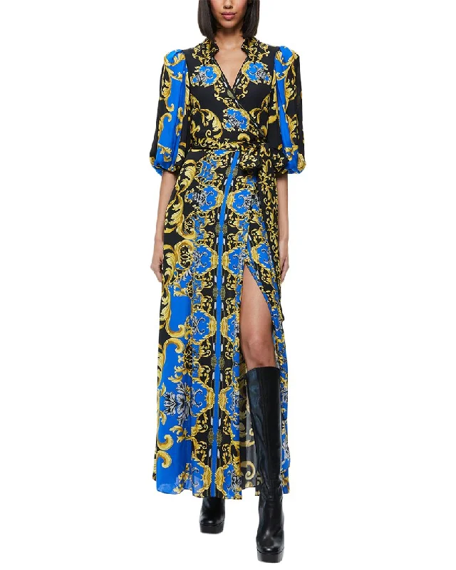 Biggest Sale of the Season!alice + olivia Alisa Wrap Shirt Maxi Dress