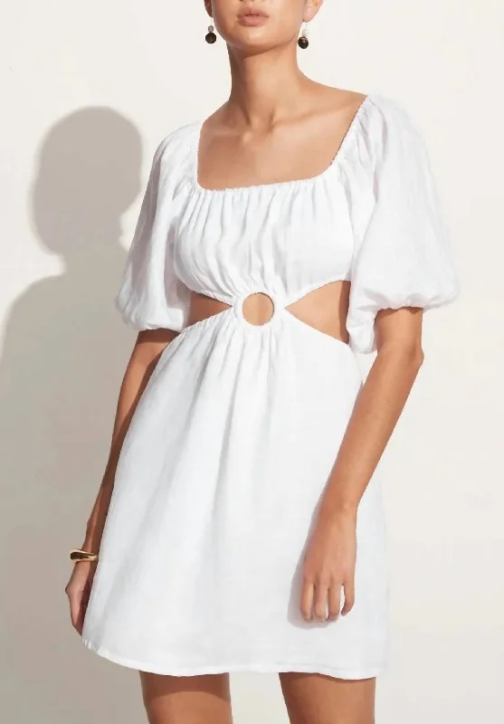 Biggest Sale of the Season!Almero Mini Dress In Plain White