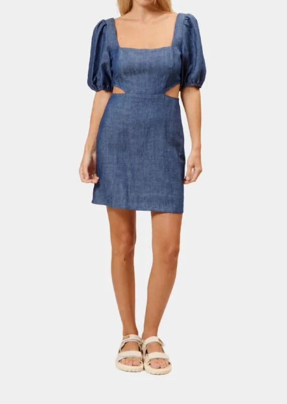 Save More with Every Purchase!Alyla Mini Dress In Dark Blue