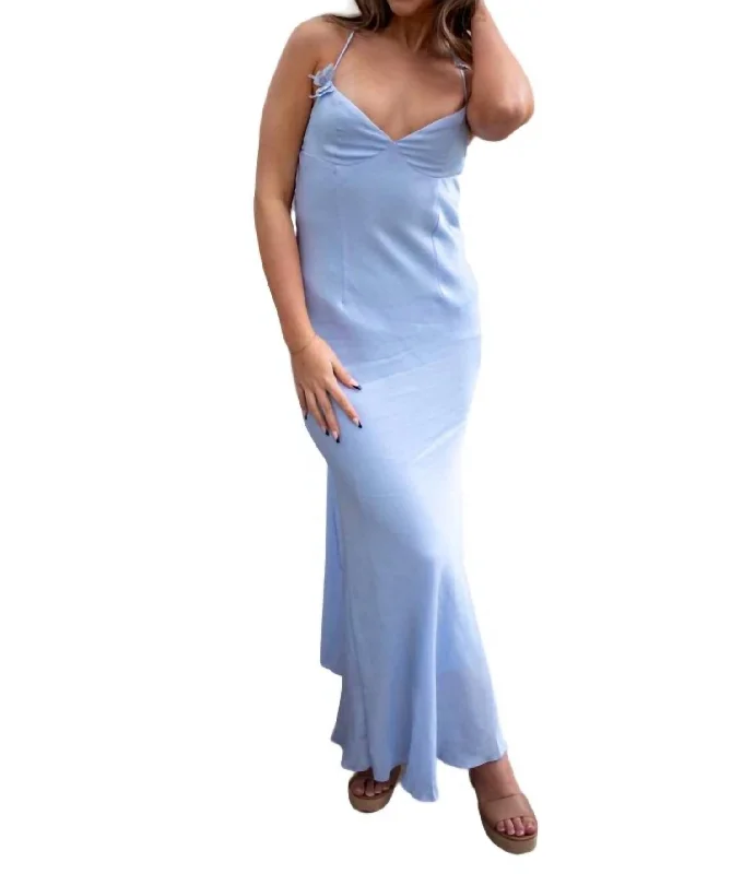 Limited Time Offer!Ariela Maxi Dress In Sky Blue