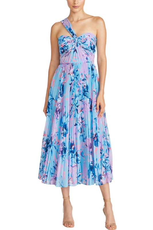 Shop Before It’s Gone!Audra Chiffon Midi Dress In Rose Shadow