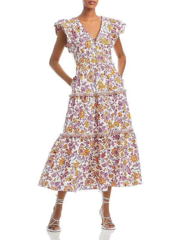 Price Drop Alert!Beatrice Womens Printed Long Maxi Dress