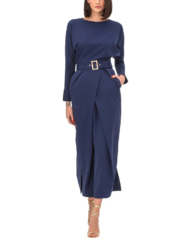 Best Price of the Season!BGL Wool-Blend Midi Dress