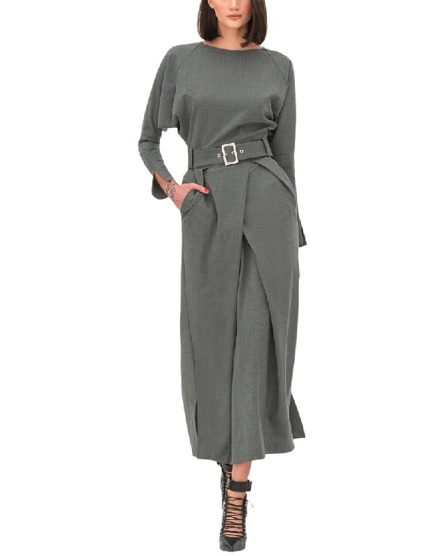 Act Fast – Limited Time Savings!BGL Wool-Blend Midi Dress