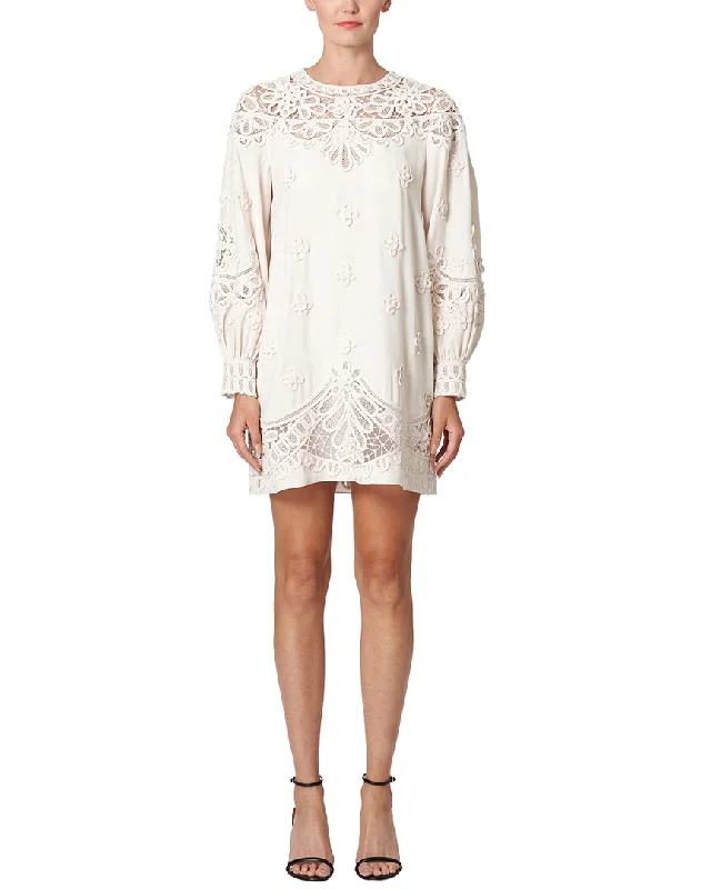 Don't Miss Out!Carolina Herrera Puff Sleeve Mini Dress