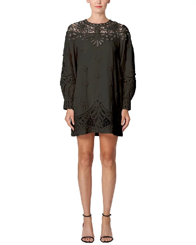Huge Savings – Act Now!Carolina Herrera Puff Sleeve Mini Dress