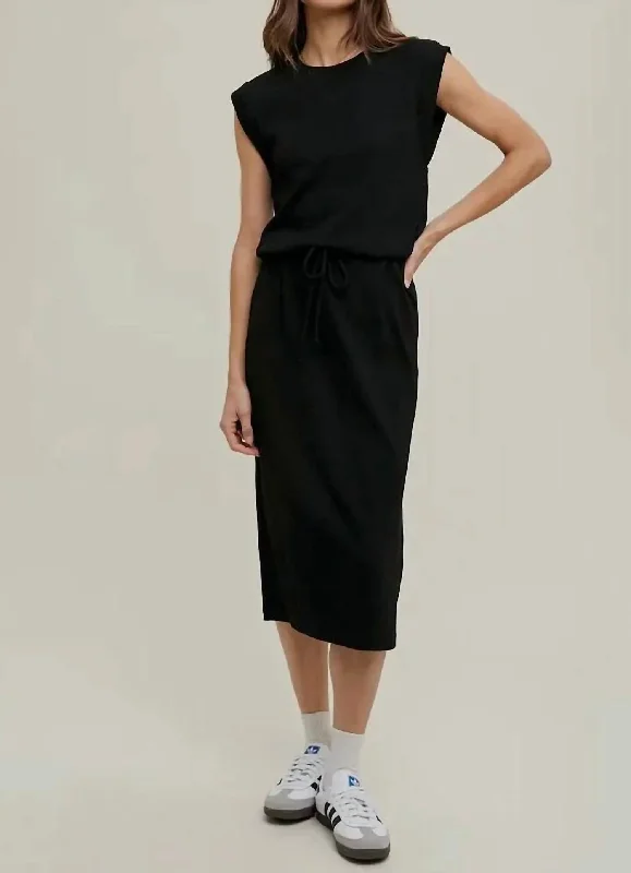 Find Your Perfect Deal Today!Classic Midi Dress In Black