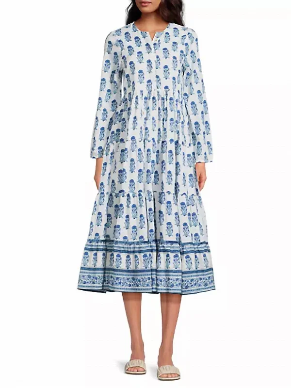 Buy More, Save More!Daphne Midi Dress In Blue