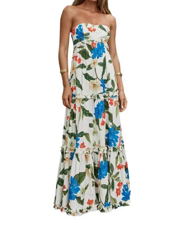 Limited Deals, Unlimited Savings!Daria Maxi Dress In White Floral