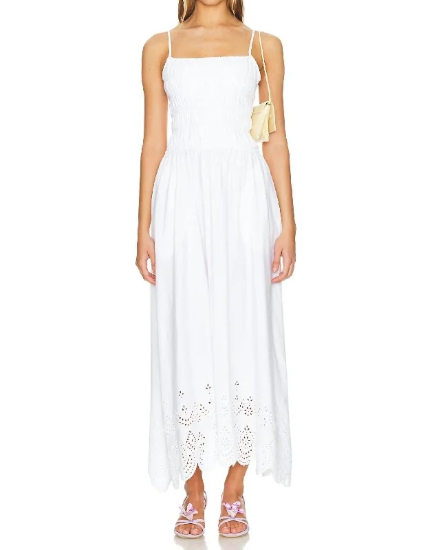 More Discounts, More Joy!Delta Midi Dress In White