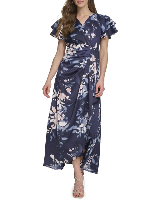 Flash Deals – Act Quickly!DKNY Flutter Sleeve Maxi Dress