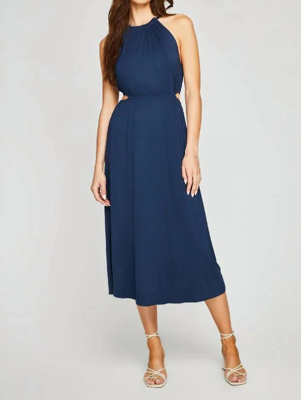 Shop Today, Save Tomorrow!Edith Midi Dress In Indigo
