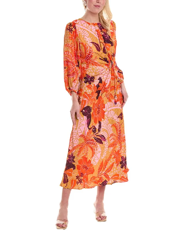 Today Only – Don’t Miss It!FARM Rio Jungle Panther Cutout Maxi Dress