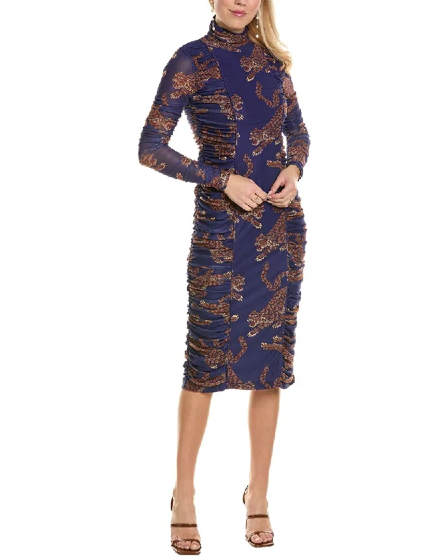 Exclusive Offers You’ll Love!FARM Rio Ruched Mesh Midi Dress