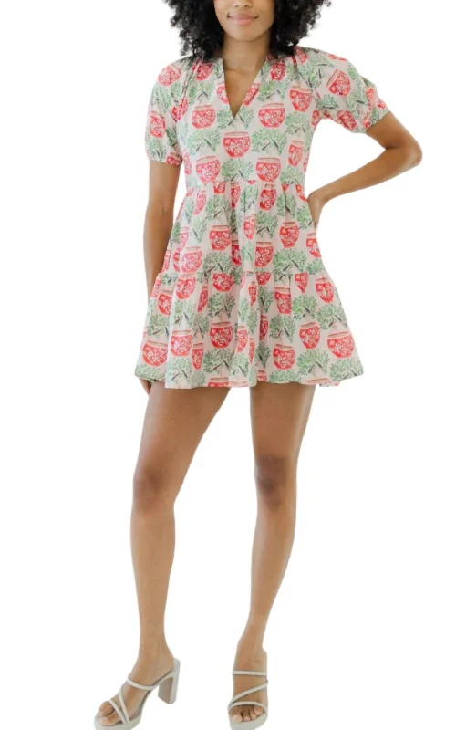 Crazy Discounts Inside!Gemma Mini Dress In Chateau Rose