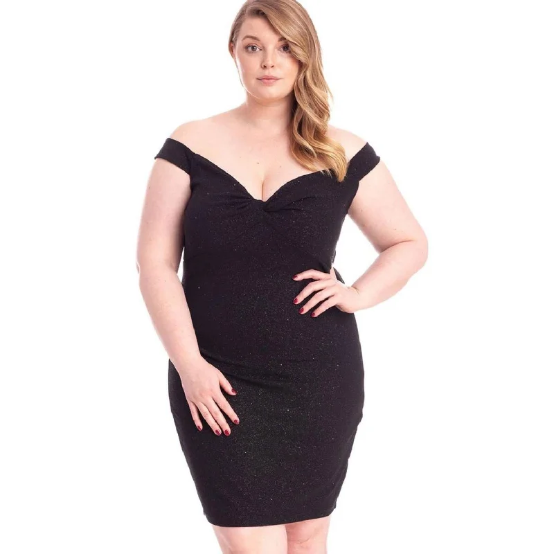 Price Drops You’ll Love!Glittered Off Shoulder Mini Dress