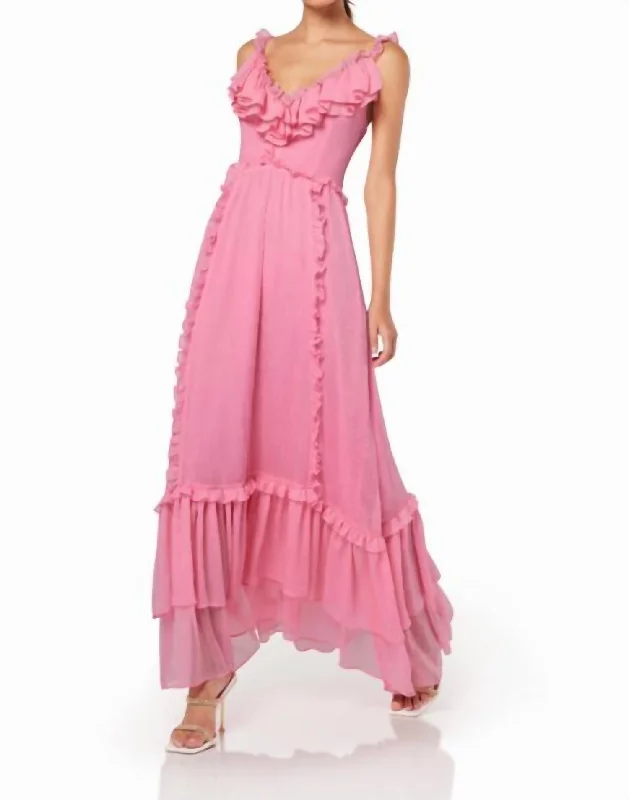 Hurry! While Supplies Last!Heritage Maxi Dress In Pink