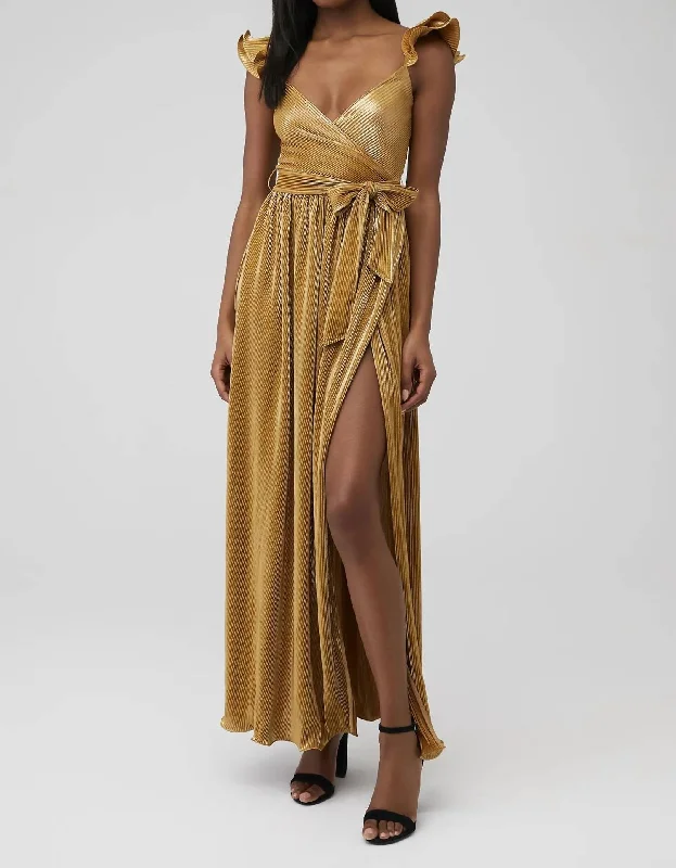 Your Favorite Sale is Back!Imara Maxi Dress In Gold