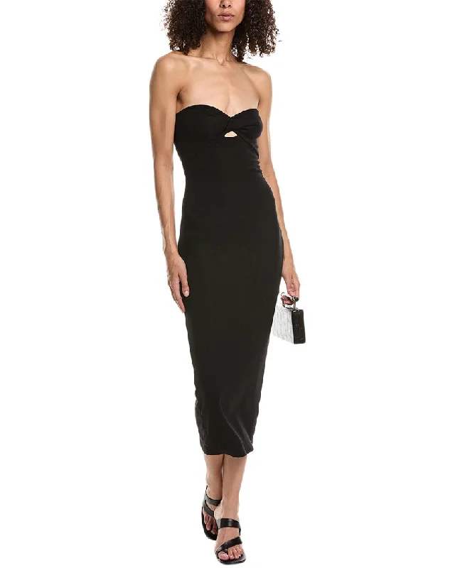 Limited Edition, Limited Price!John Elliott Gemini Rib Twist Maxi Dress