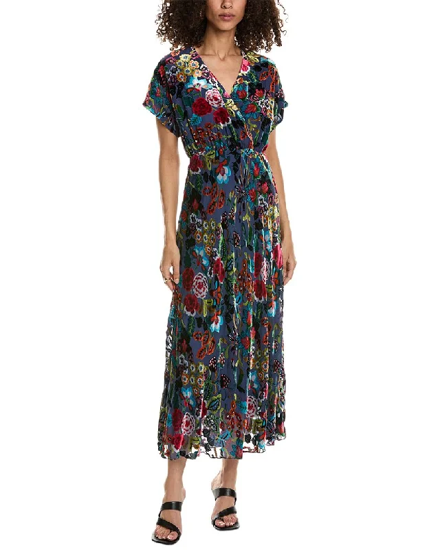 Best Price of the Season!Johnny Was Connie Silk-Blend Maxi Dress
