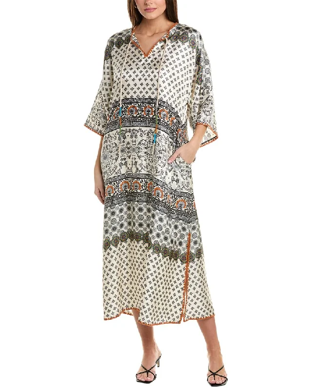 Savings You Can’t Ignore!Johnny Was Corey Twill Silk Maxi Dress