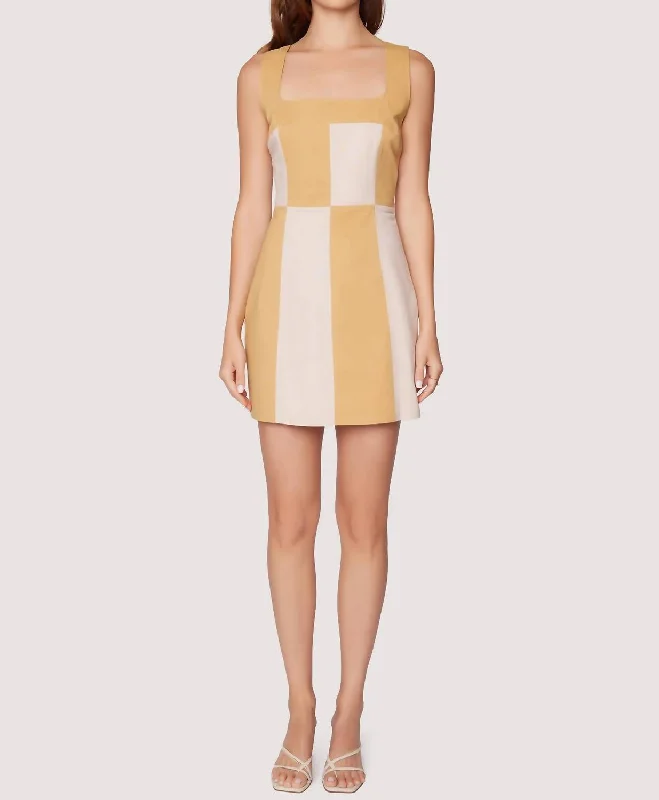 Your Shopping Wish, Our Discount Command!La Creme Mini Dress In Cream Sand