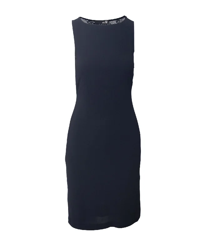 Amazing Prices You Can’t Resist!Love Moschino Lace Back Sleeveless Mini Dress in Black Viscose Amazing Prices You Can’t Resist!Love Moschino Lace Back Sleeveless Mini Dress in Black Viscose