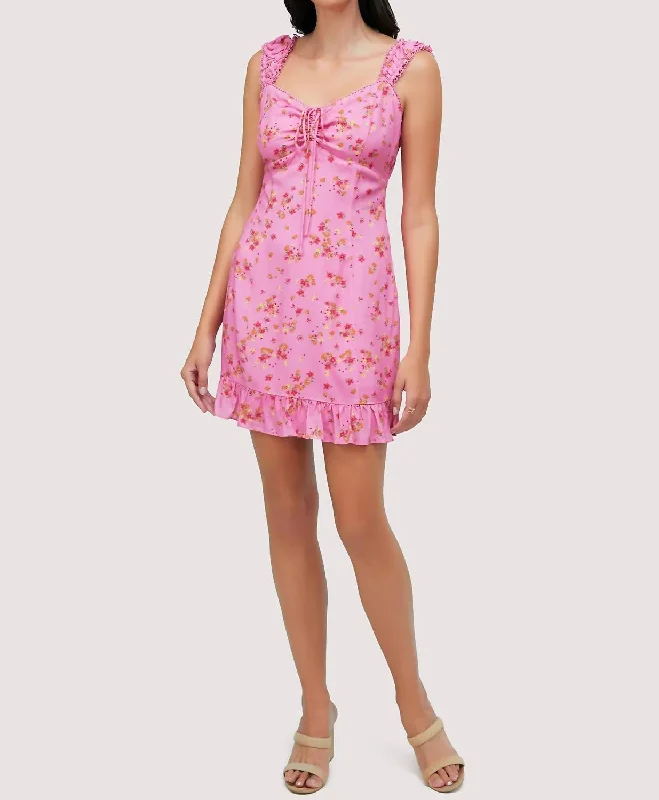 Upgrade for Less!Love Spell Mini Dress In Pink Floral