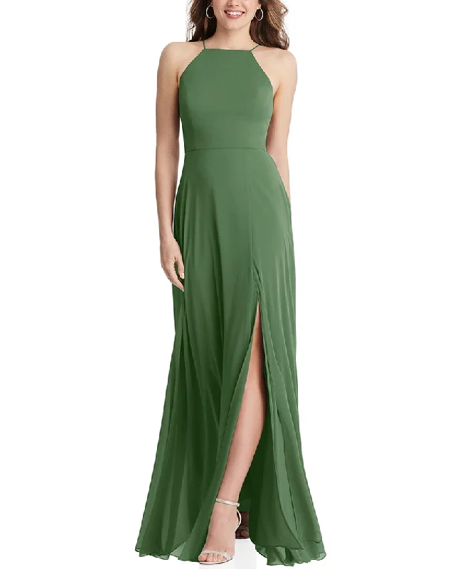 Get More, Spend Less – Shop Now!Lovely High Neck Chiffon Maxi Dress