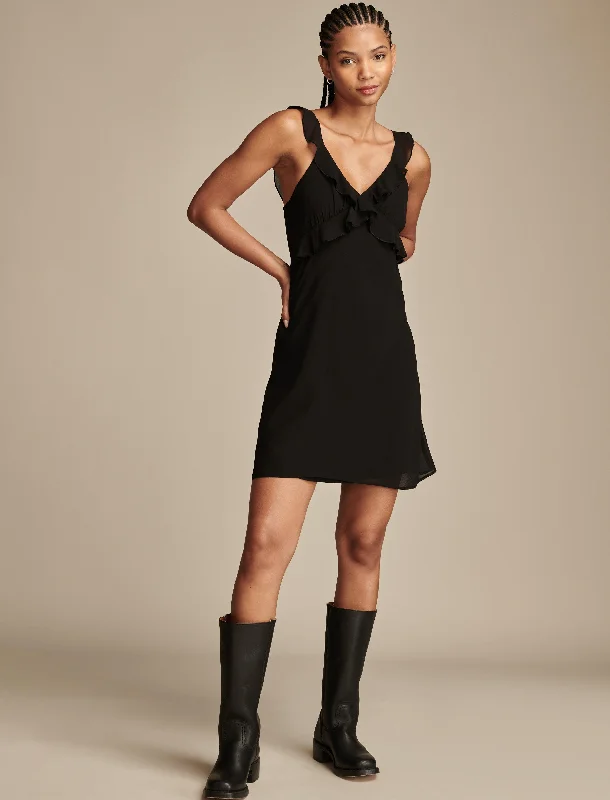 Shop Smart, Save Big!Lucky Brand Women's V-Neck Ruffle Mini Dress