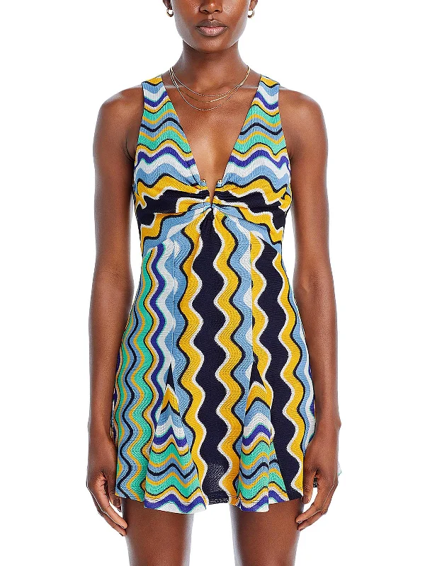 Best Offers of the Month!Lyra Womens Wavy Mini Midi Dress