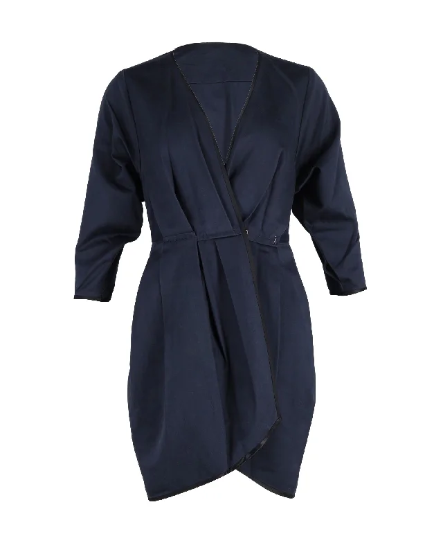 Limited Deals, Unlimited Savings!Marc Jacobs Wrap Mini Dress in Navy Blue Cotton