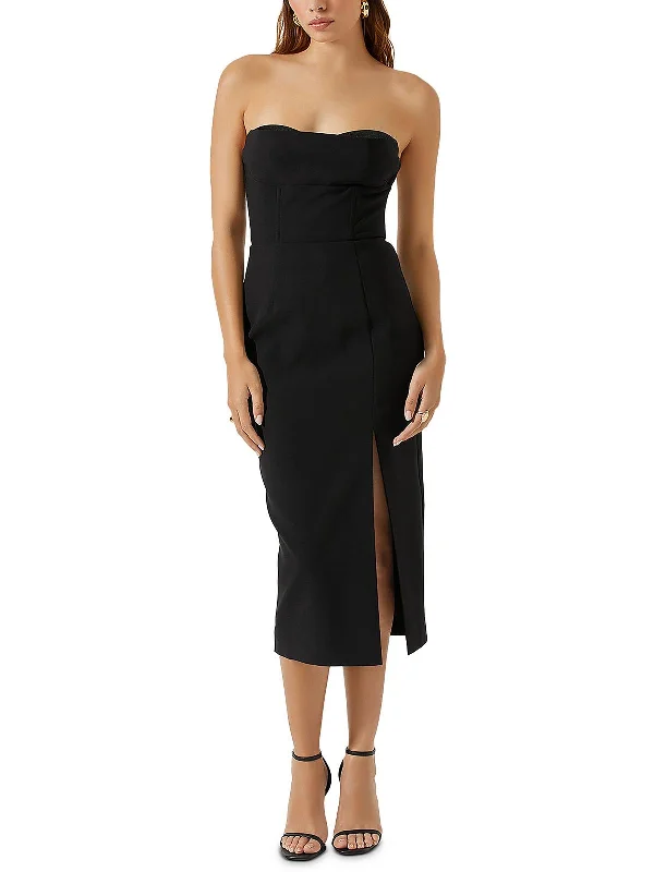 Best Offers of the Month!Melani Womens Split  Hem Long Midi Dress