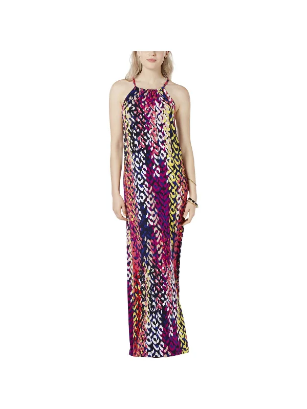 Time to Save Big!Milian Womens Sleeveless Halter Maxi Dress