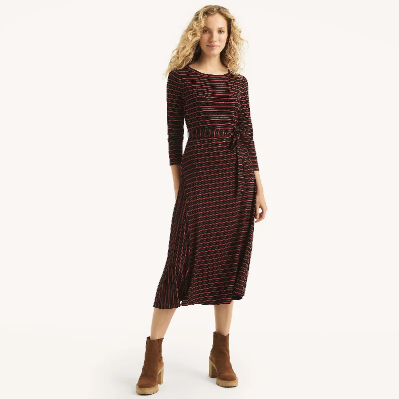 Best Deals Just for You!Nautica Womens Striped Midi Dress