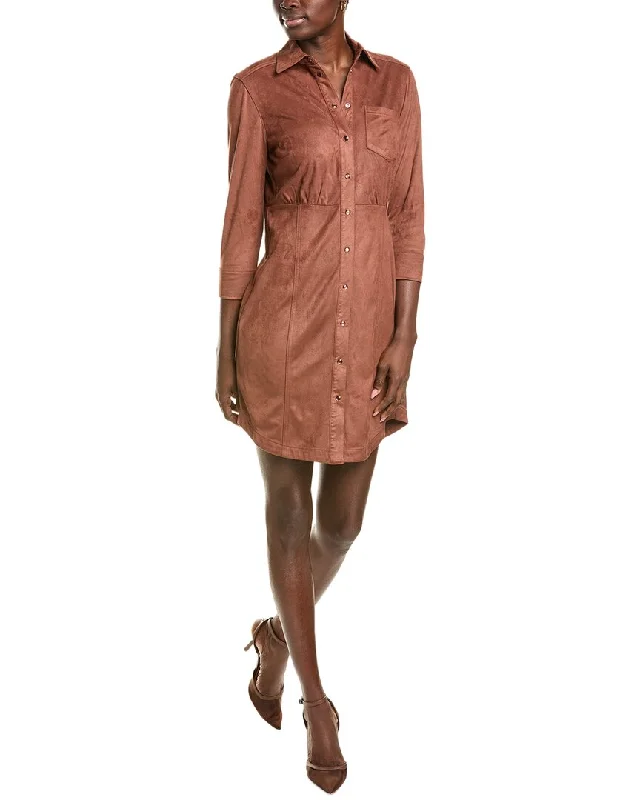 Unlock Huge Savings Now!Nicole Miller Button-Down Mini Dress