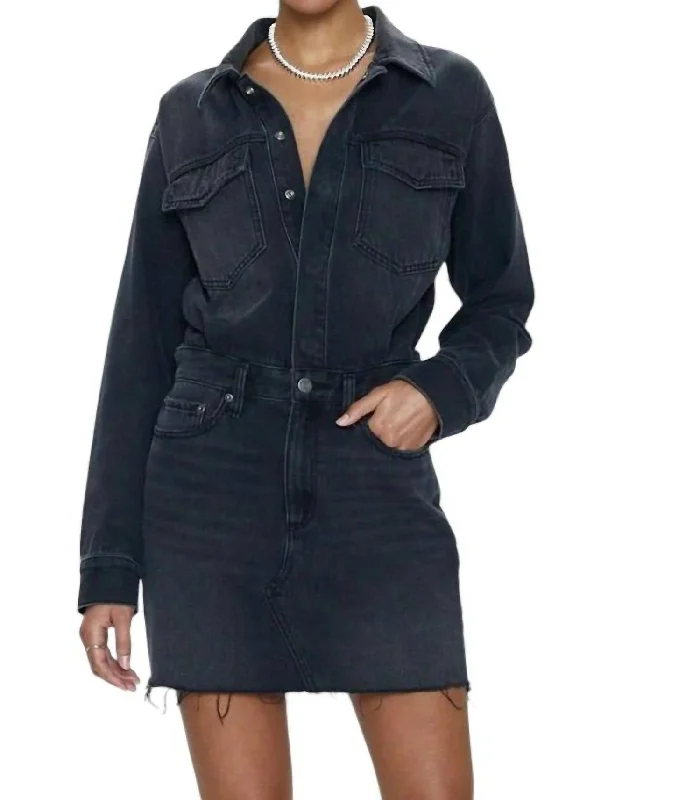 Incredible Savings Inside!Nina Long Sleeve Mini Dress In Station