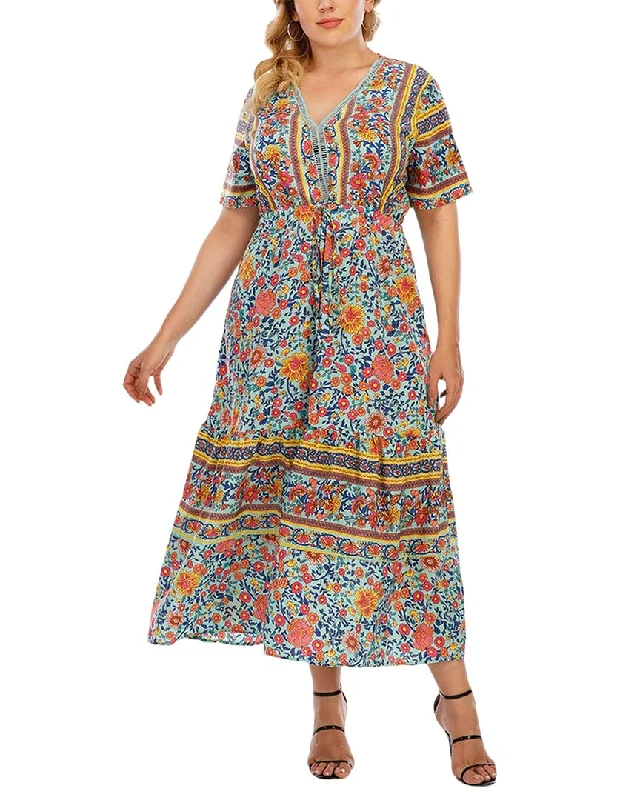 Lowest Prices Guaranteed!Nino Balcutti Plus Maxi Dress