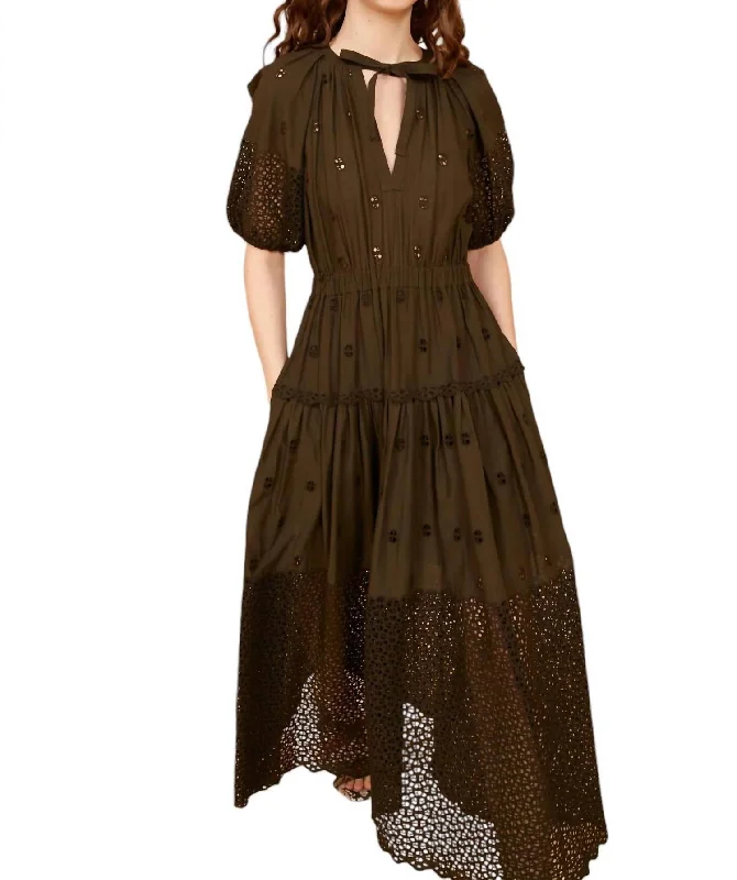The Sale You’ve Been Waiting For!Nova Midi Dress In Militaire