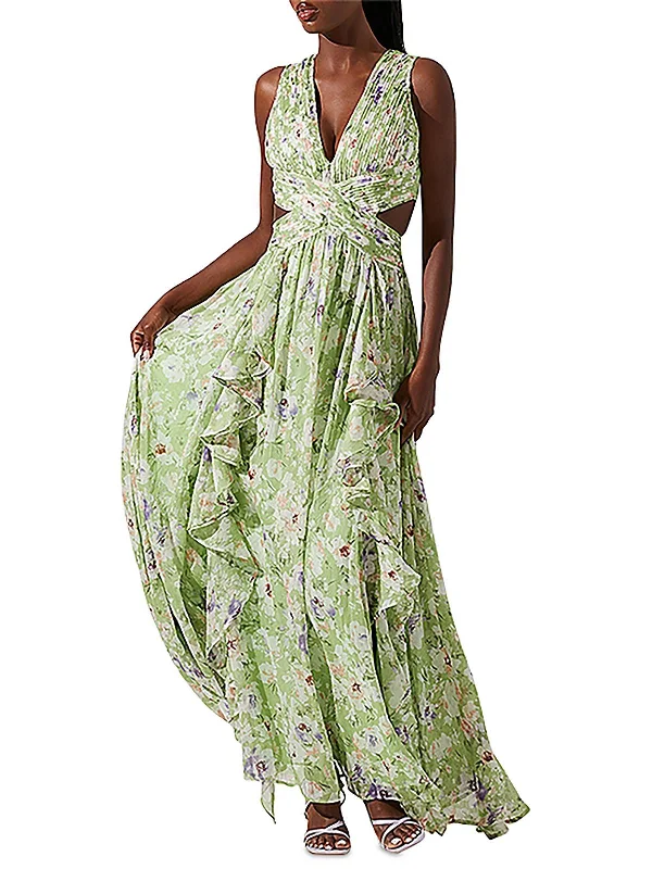 Huge Price Cuts Await!Noya Womens Floral Print Polyester Maxi Dress