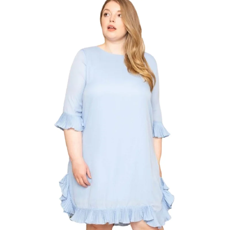 Instant Savings Await!Pleated Ruffle Detailed Mini Dress
