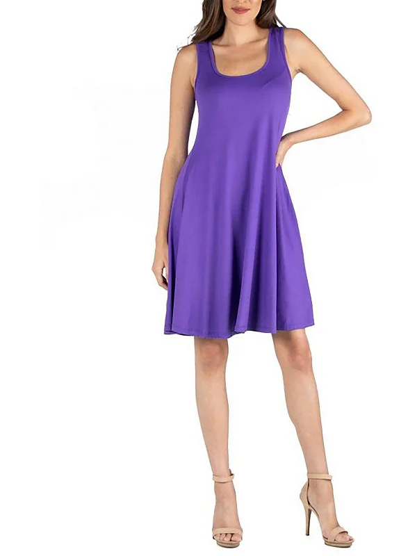 Get It Before It’s Gone!Plus Womens Scoop Neck Knit Midi Dress