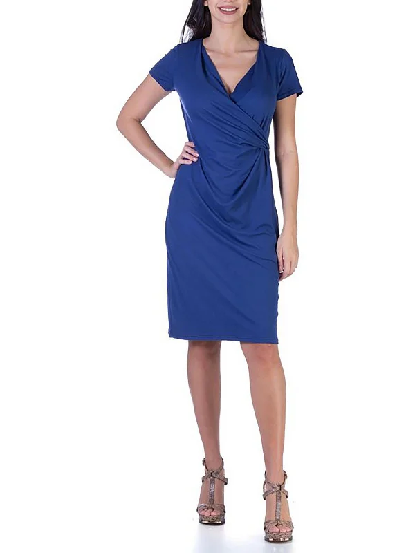 Don’t Wait – Deals Won’t Last!Plus Womens Surplice Gathered Midi Dress
