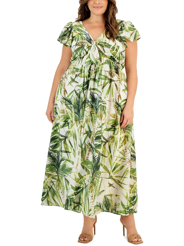 Hot Deals You Can’t Resist!Plus Womens trp Polyester Maxi Dress