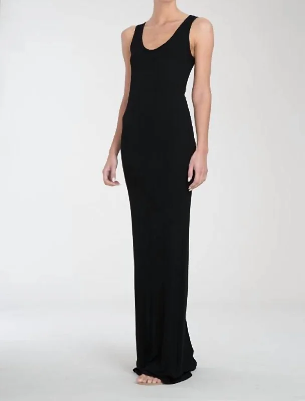 Shop Early, Save Big!Rib Tank Maxi Dress In Black