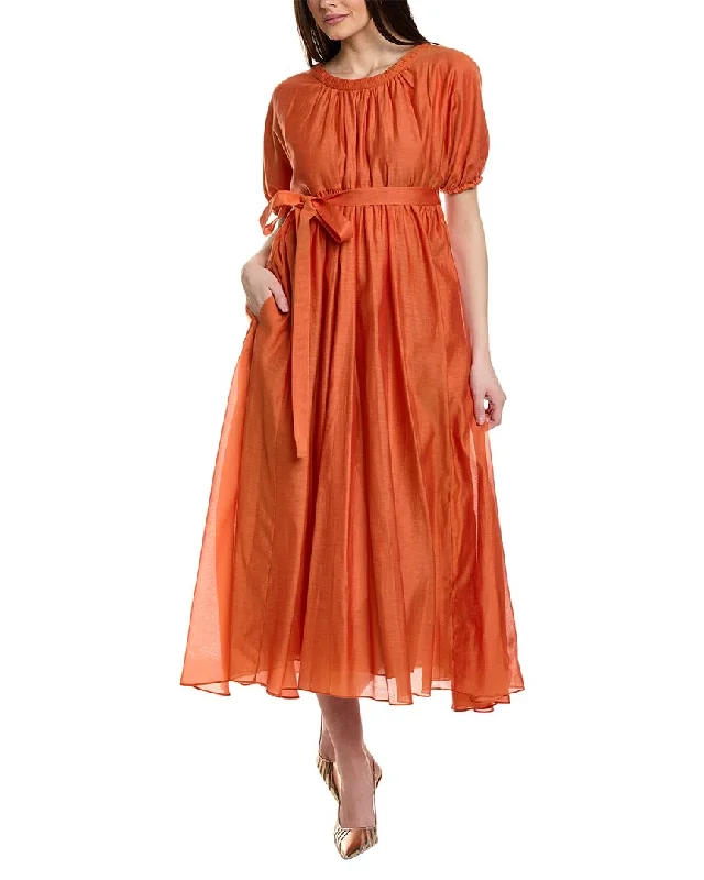 Limited Deals, Unlimited Savings!S Max Mara Fresia Silk-Blend Maxi Dress