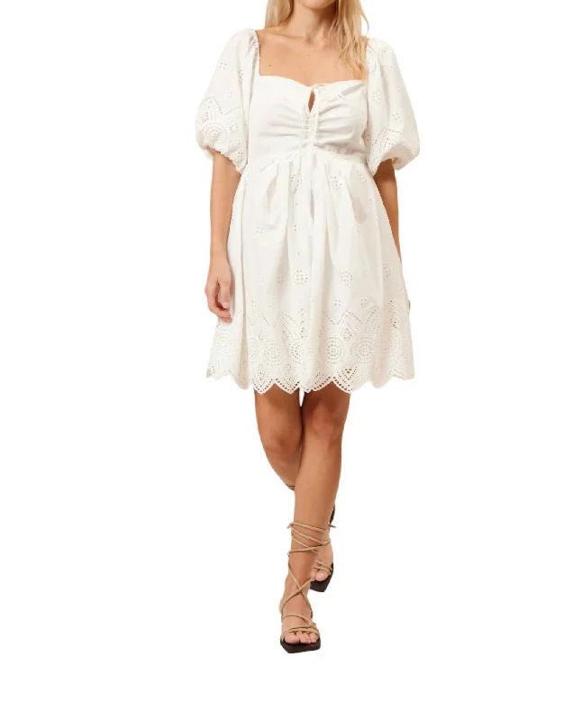 Your Shopping Spree Starts Here!Serefina Mini Dress In White